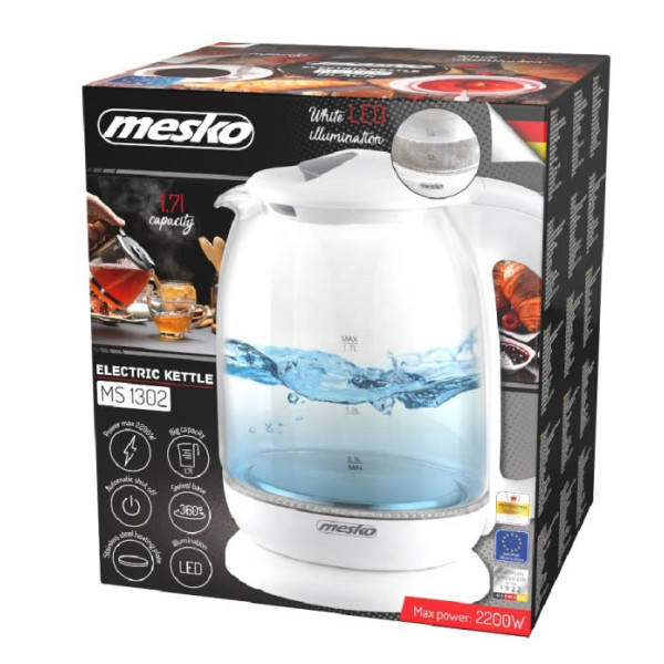 Фото - Электрический чайник Mesko MS 1302 White