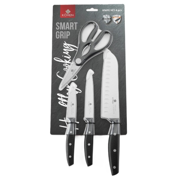 Фото - Набір ножів Kohen 4 пр. Smart Grip (KN92044)
