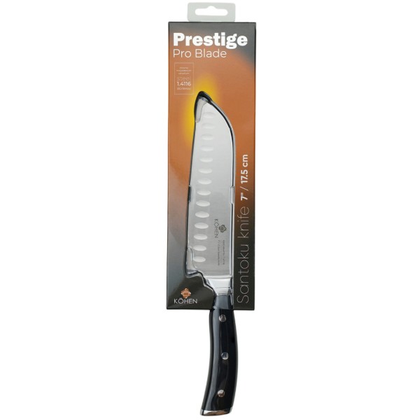 Фото - Нож сантоку Kohen 17,5 см Prestige Pro Blade (KN92032)