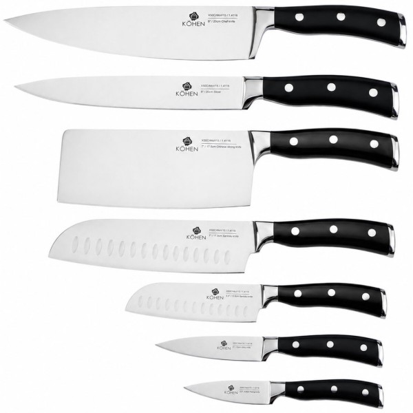 Фото - Нож сантоку Kohen 17,5 см Prestige Pro Blade (KN92032)