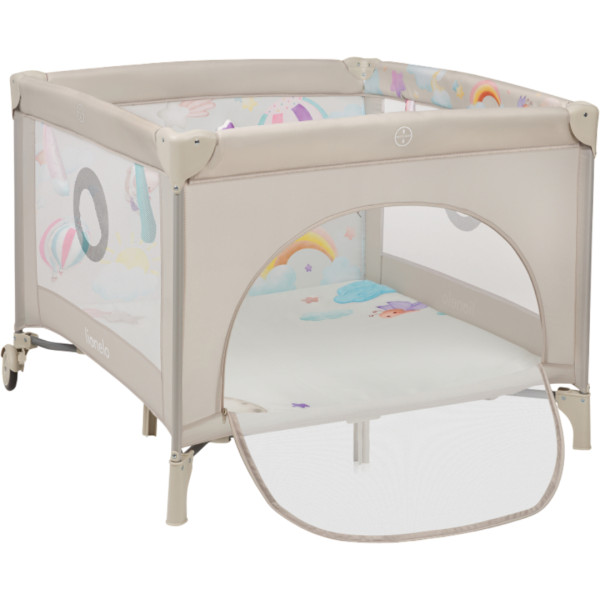 Фото - Манеж класичний Lionelo Mille Plus Grey Beige