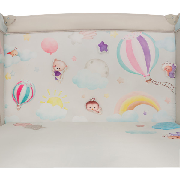 Фото - Манеж класичний Lionelo Mille Plus Grey Beige