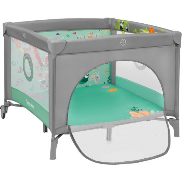 Фото - Манеж класичний Lionelo Mille Plus Grey Green