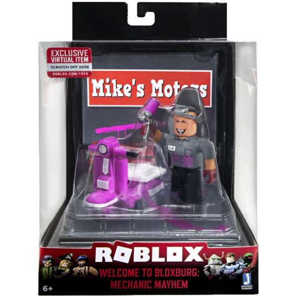 Фото - Коллекционная фигурка Jazwares Roblox Desktop Series Welcome to Bloxburg: Mechanic Mayhem W7 (ROB0308)