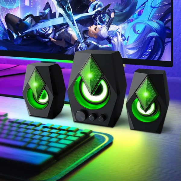 Фото - Комп'ютерна акустика 2.1 T-Wolf S128 Black (TW-S128)