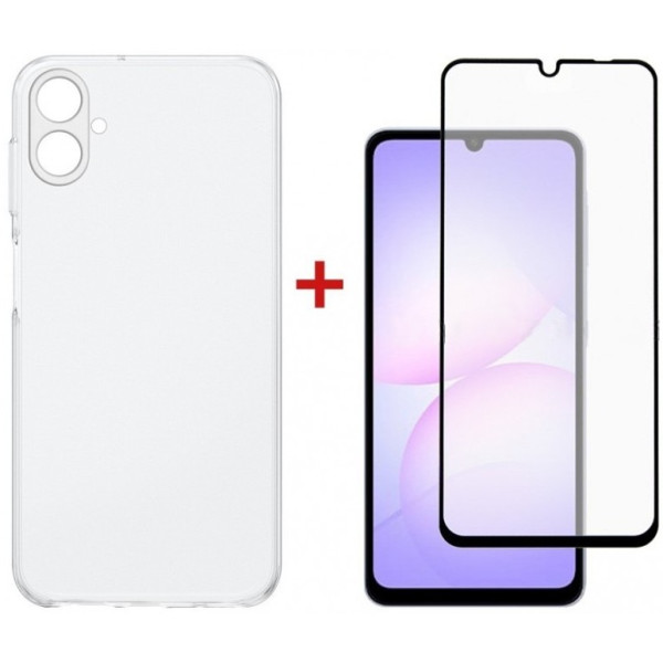 Фото - Чехол для смартфона DENGOS Soft for Samsung Galaxy A07 SM-A075 Clear (DG-KM-170) +стекло