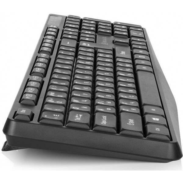 Фото - Клавиатура+мышь беспроводная REAL-EL Kit 551W Black USB (EL123100048)