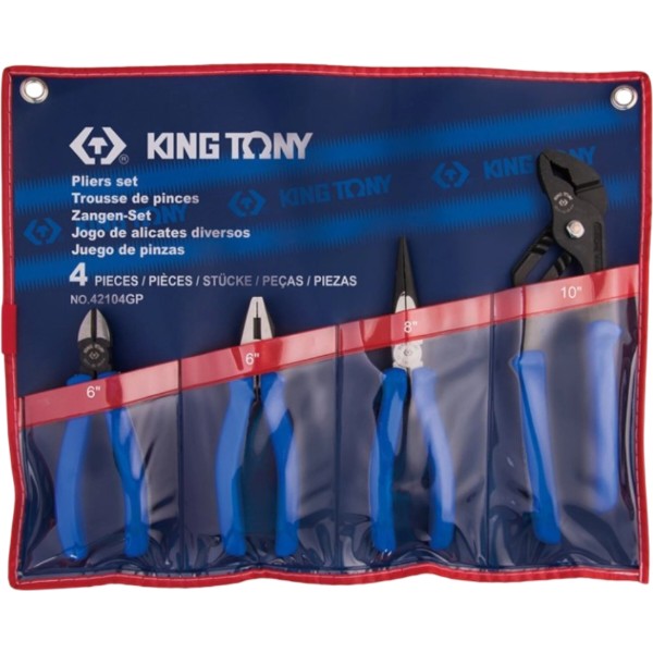 Фото - Набор инструментов KING TONY 4 шт. в чехле (42104GP)