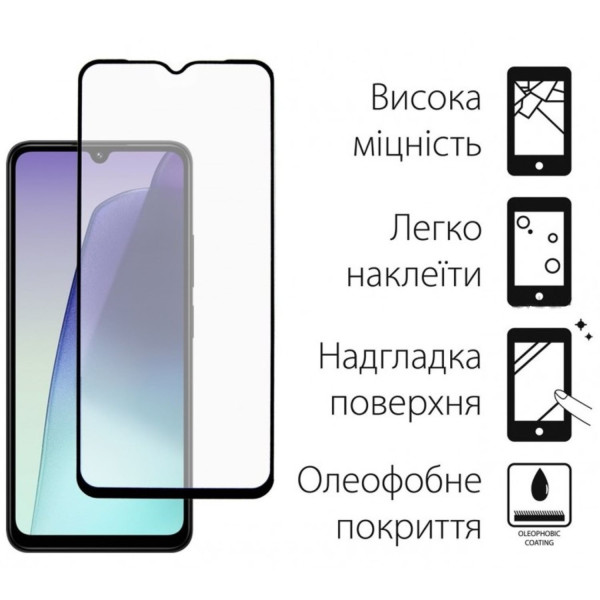 Фото - Захисне скло для смартфону DENGOS for Xiaomi Redmi 14C Black Full Glue (DG-TGSCP-07)