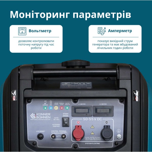 Фото - Генератор бензиновый Konner&Sohnen KS48VGS-DC