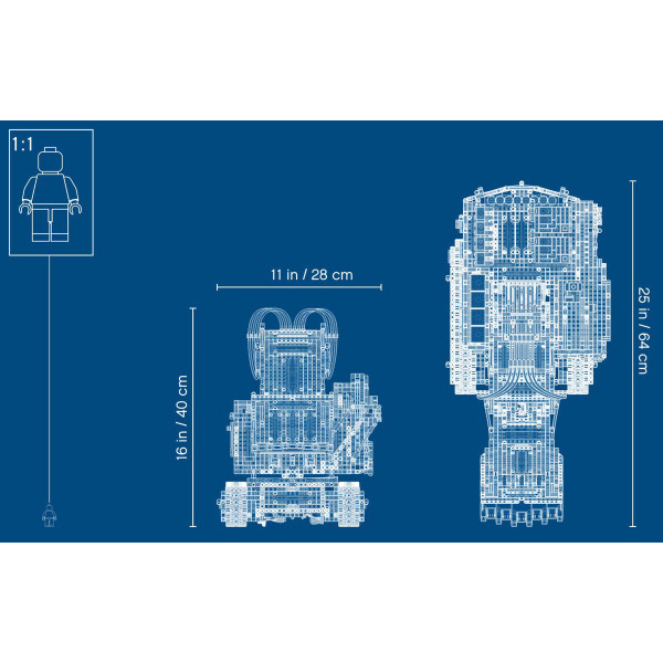 Фото - Конструктор LEGO Technic Ескаватор Liebherr R 9800 (42100)