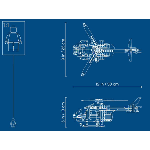 Фото - Конструктор LEGO Technic Technic Рятувальний вертоліт (42 092)