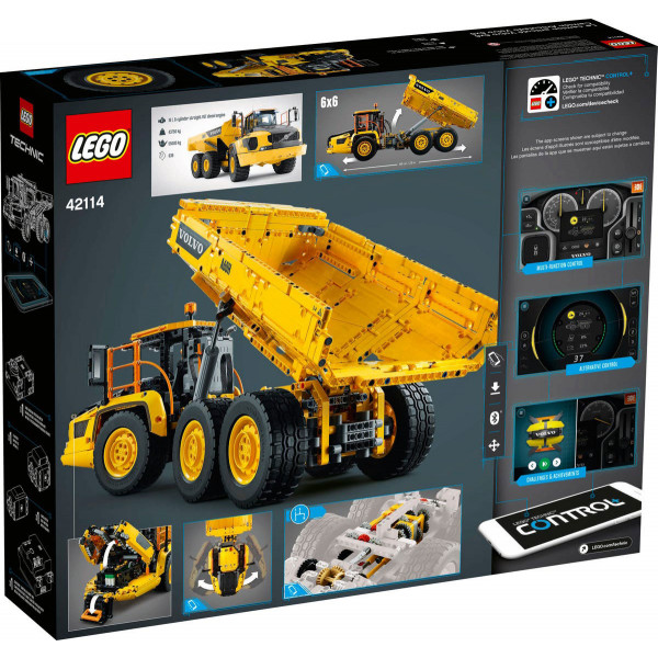 Фото - Конструктор LEGO Technik Шарнирный самосвал Volvo A25F 6х6 (42114)