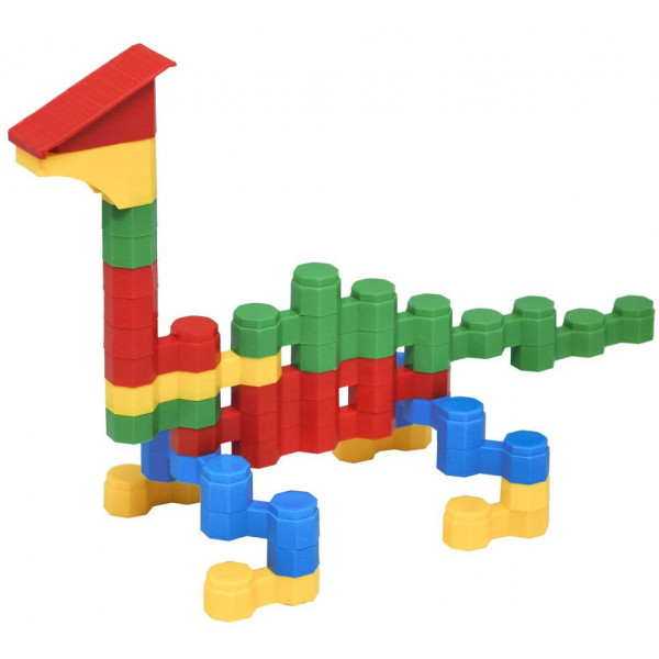 Фото - Пластиковий конструктор для малюків Tigres "Octagon" 58 ел. в пакеті (39777)