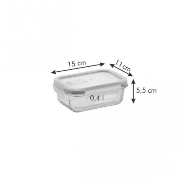 Фото - Харчовий контейнер tescoma FRESHBOX Glass 0,4 л (892170)
