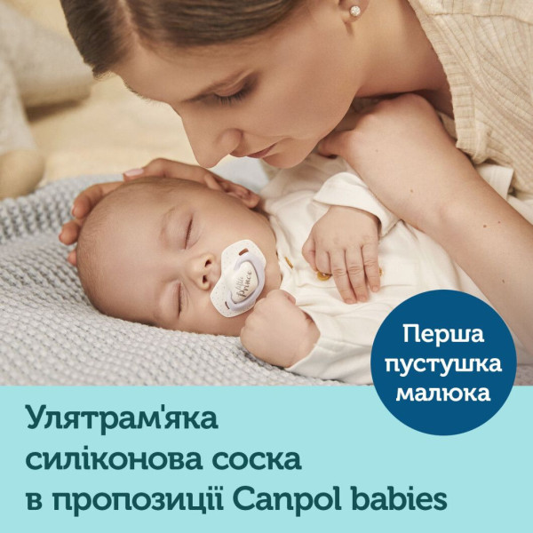 Фото - Симетрична пустушка Canpol babies ROYAL BABY 6-18 міс 2 шт. блакитна (22/651_blu)