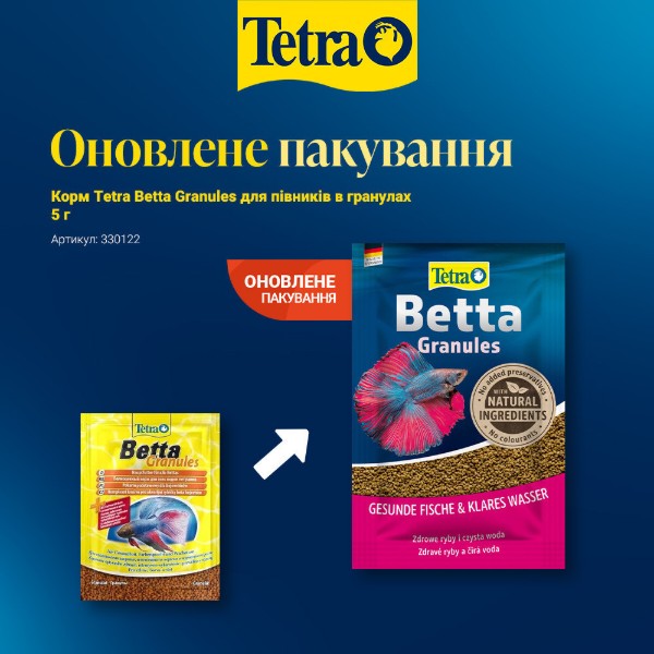 Фото - Корм для риб Tetra Betta Granules для півників в гранулах 5 г (4004218330122)