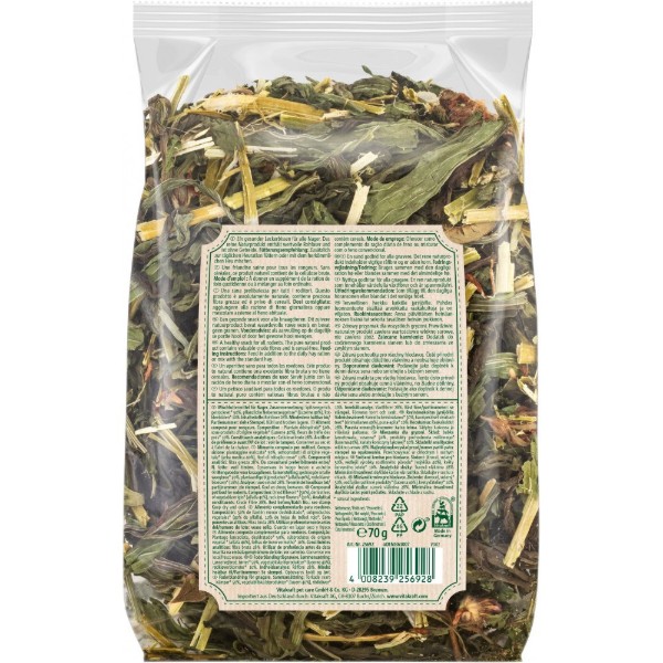 Фото - Ласощі для гризунів Vitakraft Vita Verde Nature Mix з подорожником та конюшиною 70г (4008239256928)