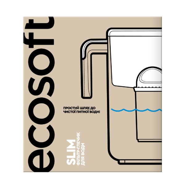 Фото - Фільтр-глечик Ecosoft SLIM графітовий 3,5 л
