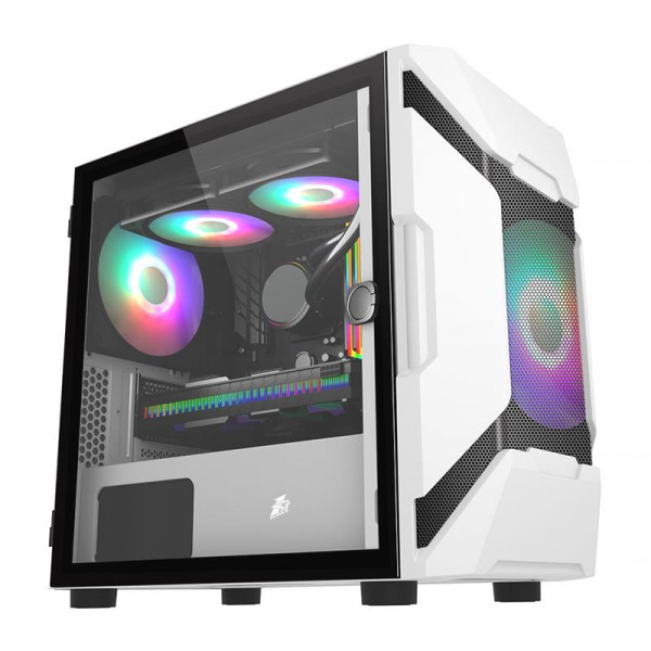 Фото - Корпус 1stPlayer D3-A-F2P-W-F2-W-WH White без БП