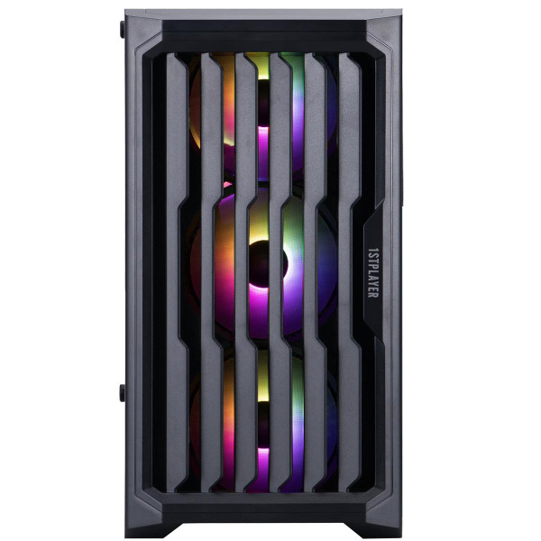 Фото - Корпус 1stPlayer H2-BK-4F7 Black без БП