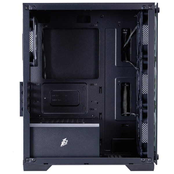 Фото - Корпус 1stPlayer X2-M-BK-4F7 Black без БЖ