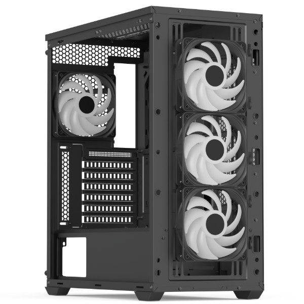 Фото - Корпус AEROCOOL D501A-G-BK-v2 (ACCM-DS01043.11) Black без БП