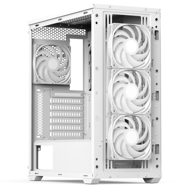 Фото - Корпус AEROCOOL D501A-G-WT-v2 (ACCM-DS01043.21) White без БП