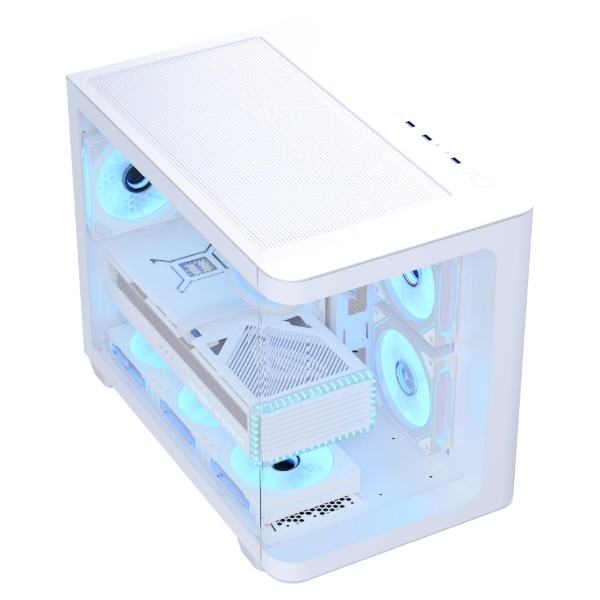 Фото - Корпус AEROCOOL P300C-G-WT-v1 (ACCS-PN02033.21) White без БП