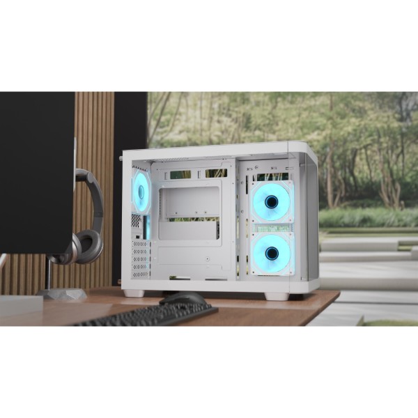 Фото - Корпус AEROCOOL P300C-G-WT-v1 (ACCS-PN02033.21) White без БП