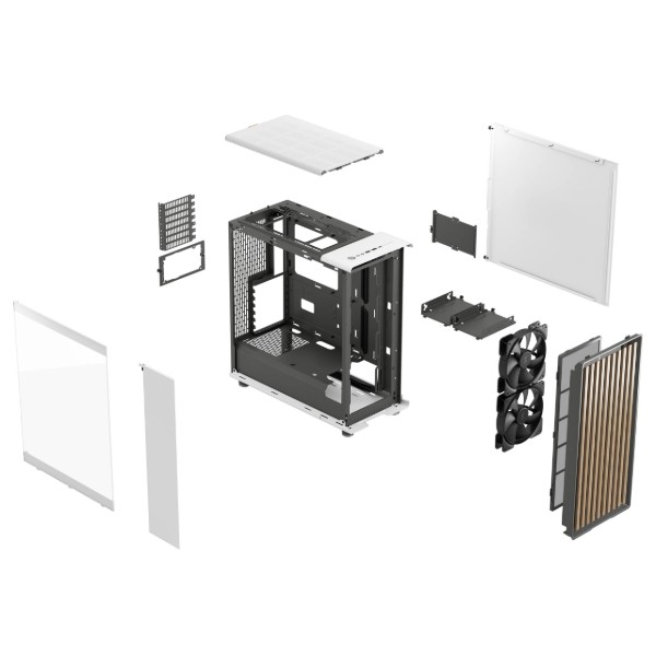 Фото - Корпус Fractal design North Chalk White TG Clear Tin (FD-C-NOR1C-04) без БЖ