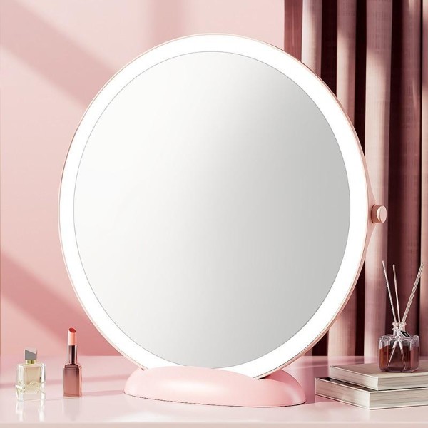 Фото - Косметичне дзеркало Jordan Judy Large LED Counter Top Dressing Mirror Pink (NV534)
