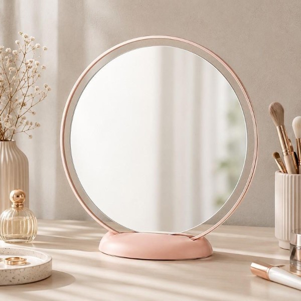 Фото - Косметичне дзеркало Jordan Judy Large LED Counter Top Dressing Mirror Pink (NV534)