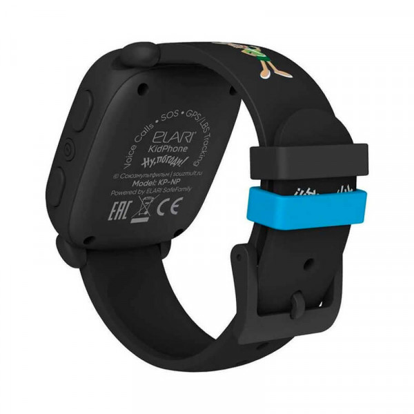 Фото - Детские часы Elari KidPhone NyPogodi Black с GPS-трекером (KP-NP-BP)