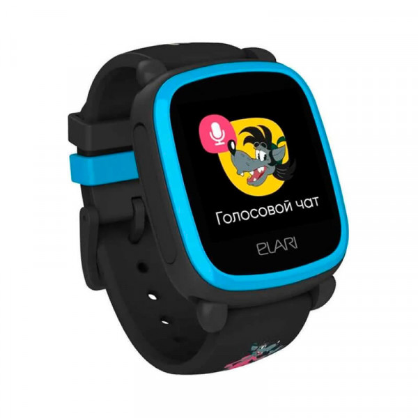 Фото - Детские часы Elari KidPhone NyPogodi Black с GPS-трекером (KP-NP-BP)