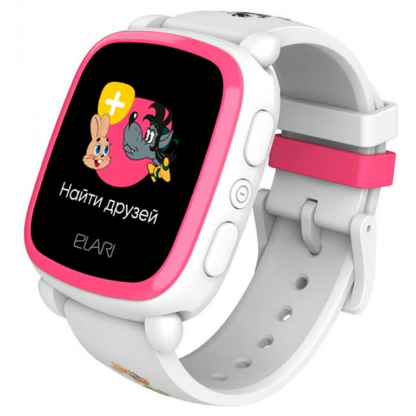 Фото - Детские часы Elari KidPhone NyPogodi White с GPS-трекером (KP-NP-WP)