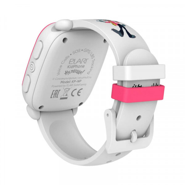 Фото - Детские часы Elari KidPhone NyPogodi White с GPS-трекером (KP-NP-WP)