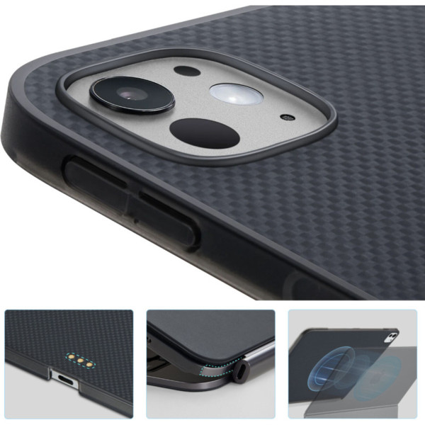Фото - Чохол для планшету Pitaka MagEZ Case 2 Plain Black/Grey for iPad Pro 13" M4 (KPD2404P)