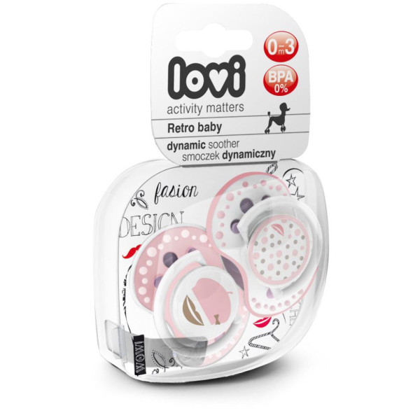 Фото - Динамическая пустышка Lovi 0-3 м-цев 2 шт. LOVI (22/803girl)