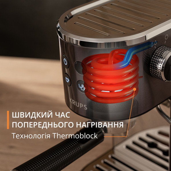 Фото - Уцінка - Кавоварка ріжкова Krups XP444G10