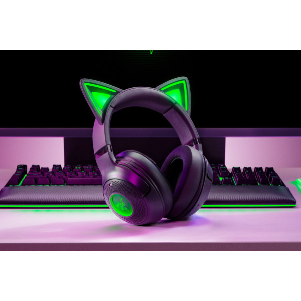 Фото - Наушники полноразмерные беспроводные Razer Kraken Kitty V2 BT Black (RZ04-04860500-R3M1)