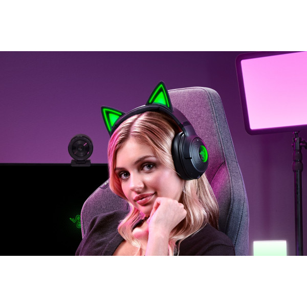 Фото - Наушники полноразмерные беспроводные Razer Kraken Kitty V2 BT Black (RZ04-04860500-R3M1)