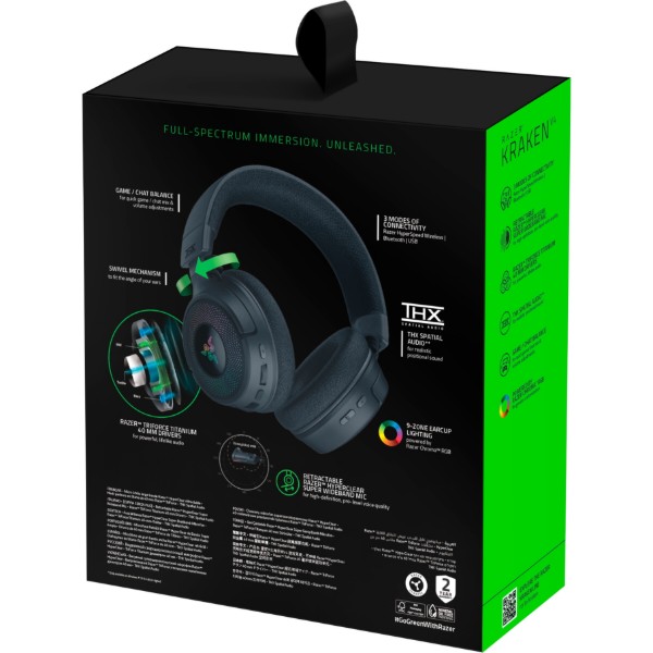 Фото - Гарнитура беспроводная игровая Razer Kraken V4 (RZ04-05170100-R3M1)