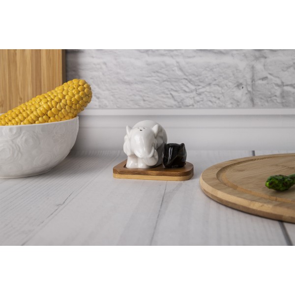 Фото - Набір ємностей для спецій і приправ Krauff 21-275-011 "Великий і маленький слоник"