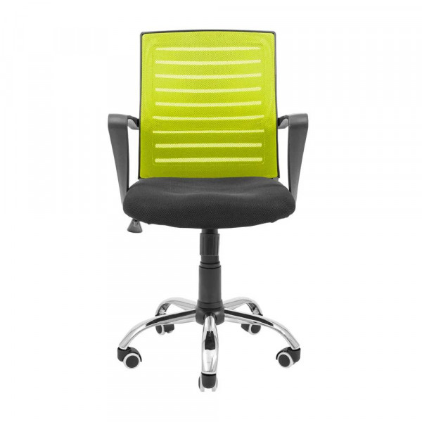 Фото - Крісло офісне Richman Флеш Ю Хром М-1 (Tilt) Сітка чорна + зелена