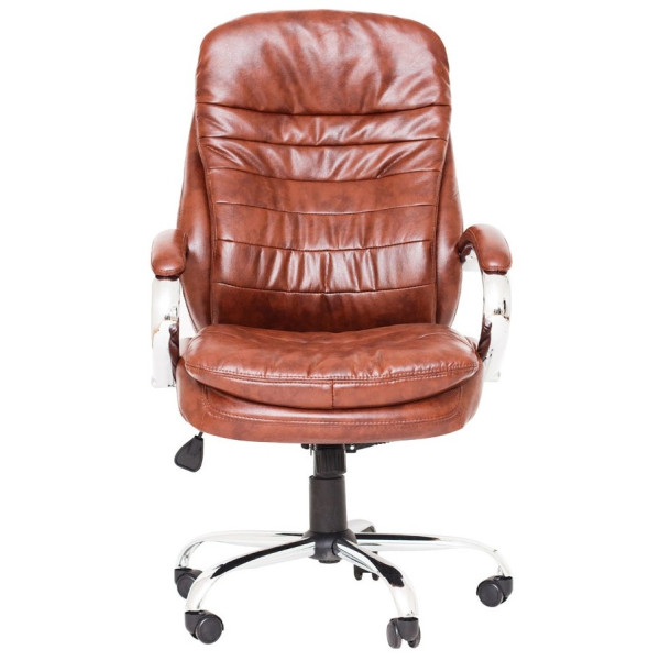 Фото - Крісло офісне Richman Валенсія В Хром M-2 (Anyfix) Коричневий