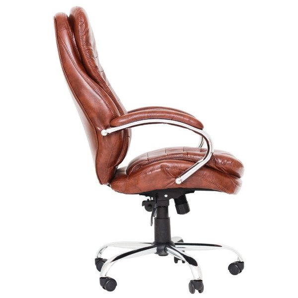 Фото - Крісло офісне Richman Валенсія В Хром M-2 (Anyfix) Коричневий