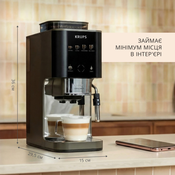 Фото - Комплект техніки Кавомашина Krups SA403BE0 Coffee Crush Experience + Чайник електричний Tefal KI871DE0