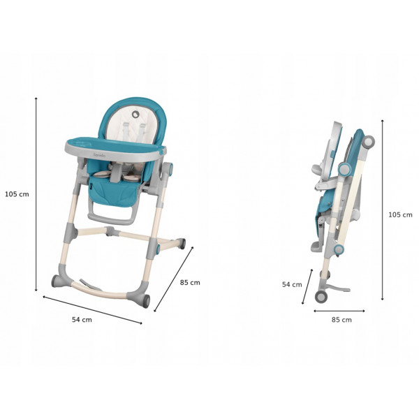 Фото - Стільчик для годування класичний Lionelo Cora Ocean