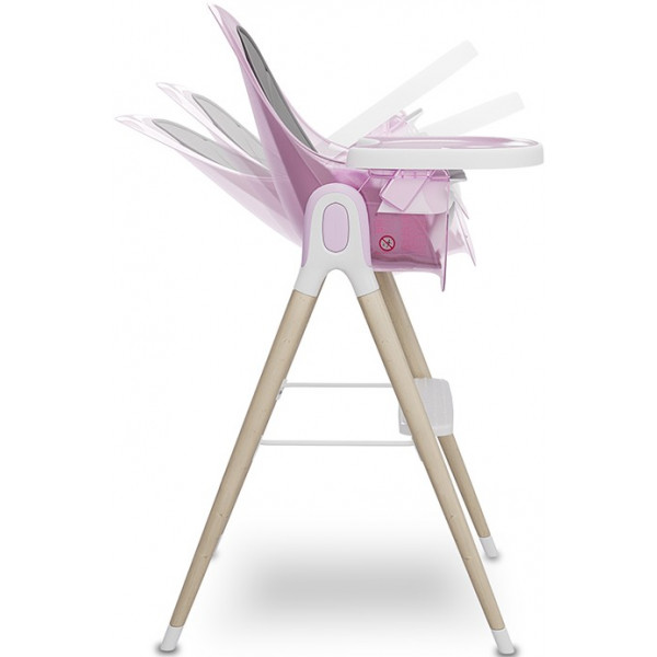 Фото - Стільчик для годування класичний Lionelo Maya Pink Rose